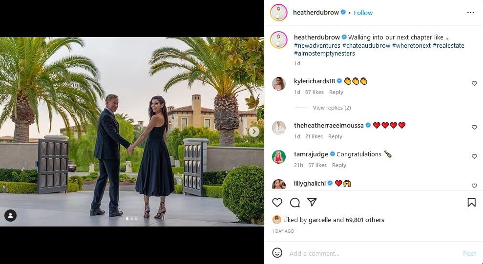 Terry & Heather Dubrow Hold Hands [Heather Dubrow | Instagram]