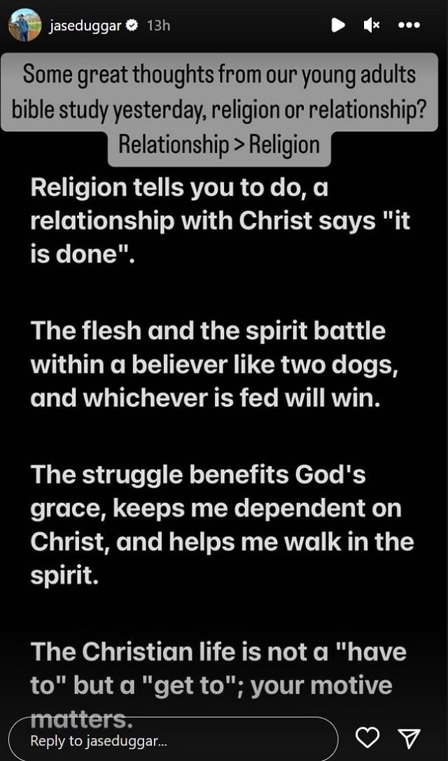Jason Duggar Instagram