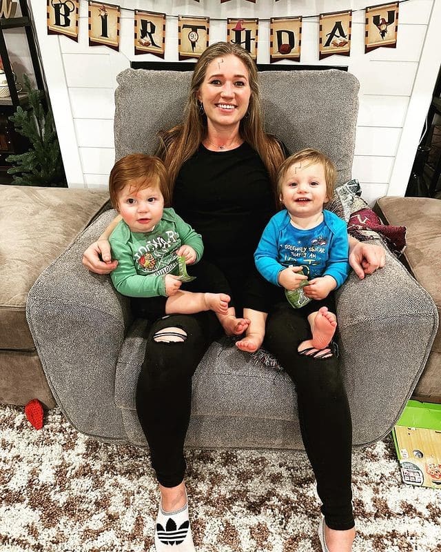 Mykelti Brown Padron with her twin sons from Instagram