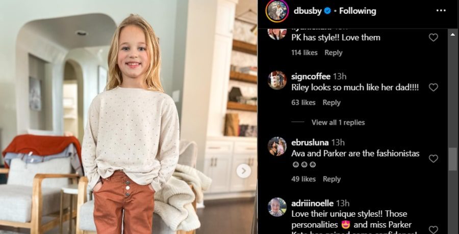 Riley Busby all dressed up and looking like Adam Busby. - Instagram