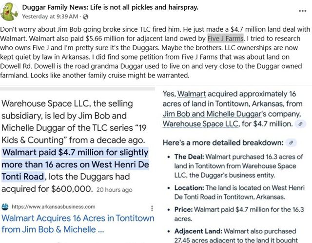 Jim Bob Duggar From Counting On, TLC, Sourced From Facebook