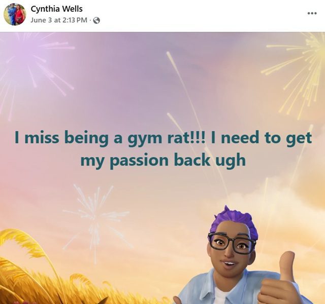Cynthia Wells From My 600-Lb Life, Sourced From Cynthia Wells Facebook