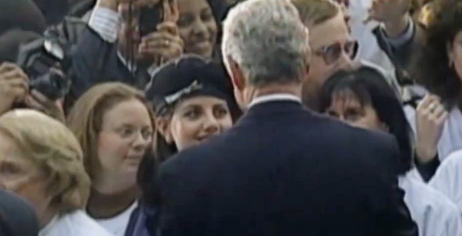 Monica Lewinsky and Bill Clinton/Credit: YouTube